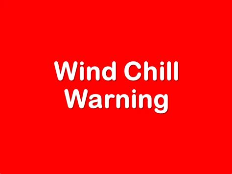 Wind Chill Warning Through Saturday Mid Day 1053 The Bone Lincoln