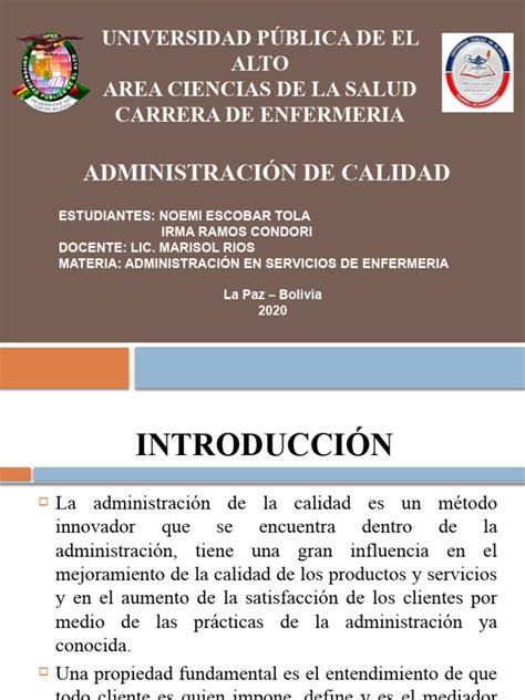 Administracion De Calidad Pdf Calidad Comercial Business