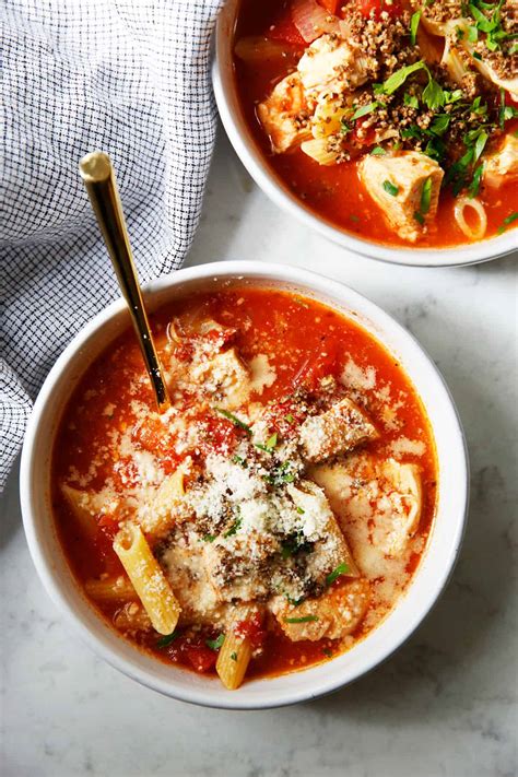 Instant Pot Chicken Parm Soup - Lexi's Clean Kitchen