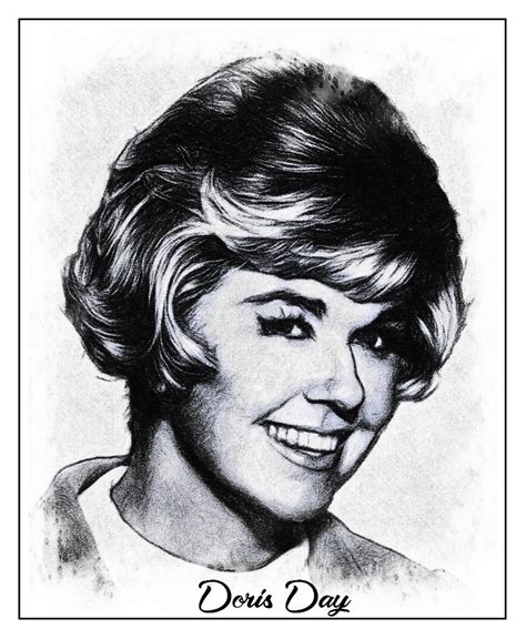 Doris Day Celebrities Female Illustration Hollywood Actresses