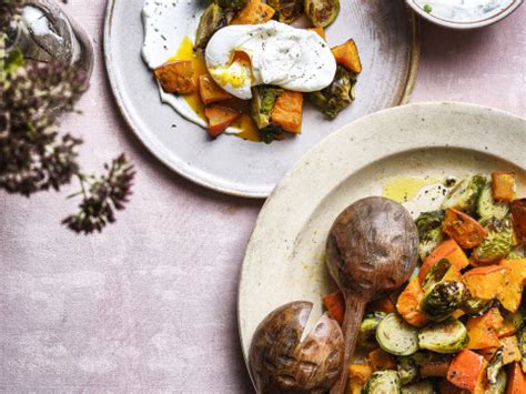 Warme Salade Van Geroosterde Pompoen En Spruitjes Libelle Lekker