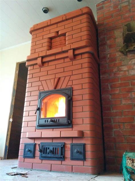 Печь отопительная. | Tiny house furniture, Wood stove, Fireplace