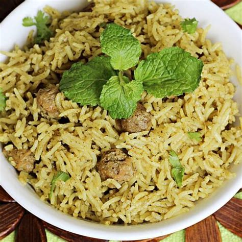 Soya Chunks Biryani Meal Maker Biryani Swasthis Recipes