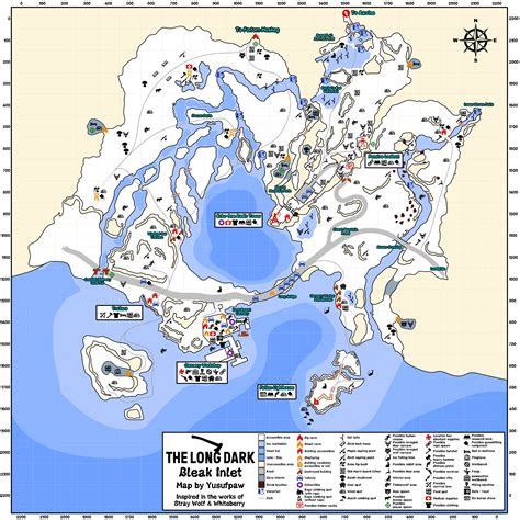 The Long Dark Bleak Inlet: Detailed Region Map