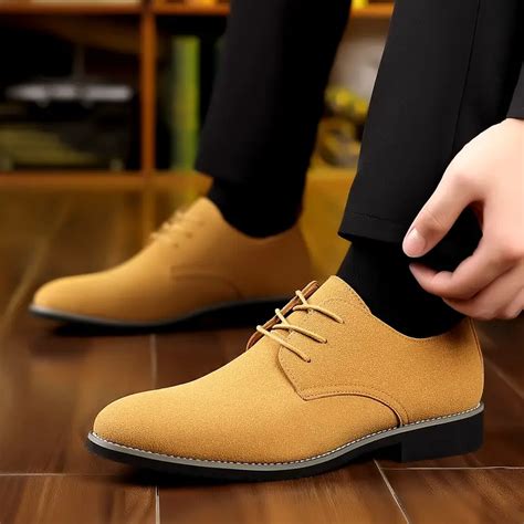 Mens Derby Shoes Business Formal Office Shoes Casual Walking Shoes Lace Up Front Shoes For Men ...