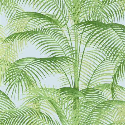 T Delray Wallpaper Green And Blue From The Thibaut Palm Grove