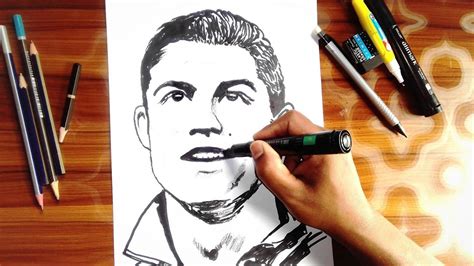 How To Draw Cristiano Ronaldo Step By Step Easily Cristiano Ronaldo