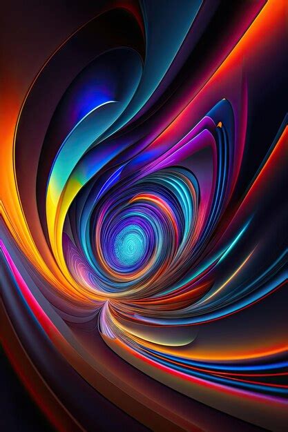 Premium Ai Image Abstract Colorful Fractals Background Fantasy Light