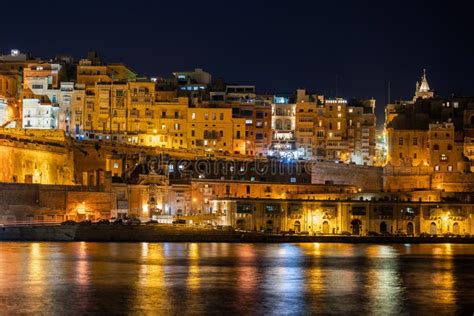 Valletta City by Night in Malta Stock Image - Image of city, nightscape: 172003545