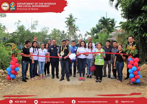 Lgsf Sbdp Projects In Bohol Inaugurated Dilg Region Vii