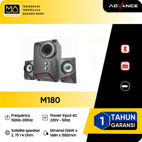 Jual Speaker Advance M180 Bluetooth Cleon Shopee Indonesia