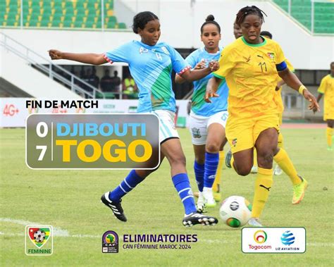 Élim CAN F Maroc 2024 l Djibouti Togo Des Éperviers dames de haut