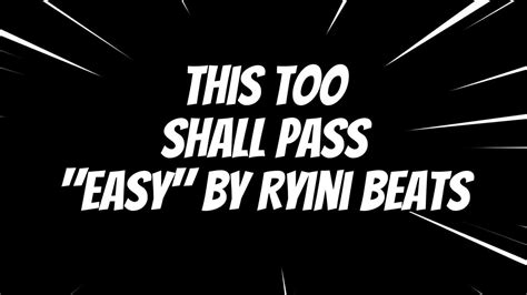 This Too Shall Pass 5x August Cover ⏩ Easy By Ryini Beats Links Below Youtube