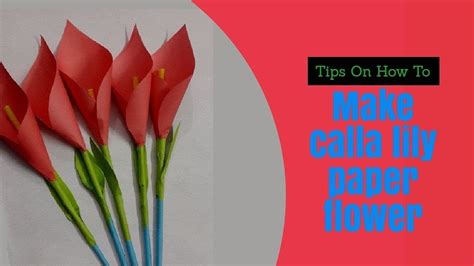 How To Make Calla Lily Paper Flower Easy Origami Flowers Making For