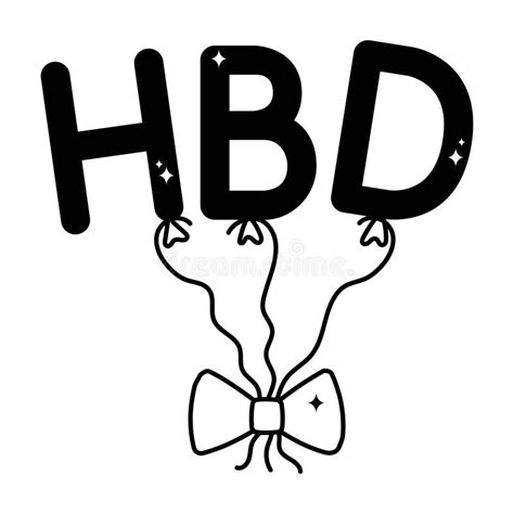 Hbd Letters Stock Illustrations – 14 Hbd Letters Stock Illustrations ...