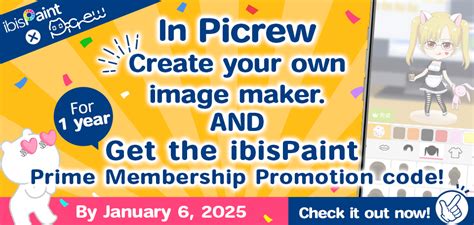 Ibispaint X Picrew Collaboration Campaign Create Your Own Original