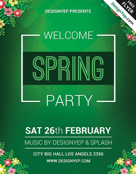 45+PREMIUM & FREE FRESH SPRING PSD FLYER TEMPLATES! | Free PSD Templates