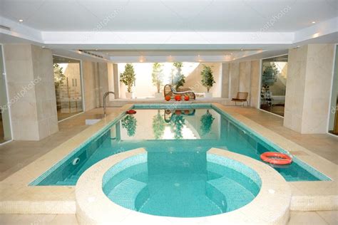 Swimming pool with jacuzzi in SPA at the luxury hotel, Peloponne ...