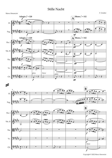 Stille Nacht Silent Night Arr Marco Simoncini By Marco Simoncini