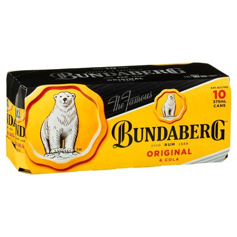 Bundaberg Up Rum Cola Ml Cans Liquor Warehouse Torquay