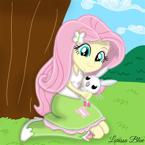 Safe Artist Mlplary Angel Bunny Fluttershy Human