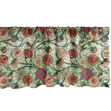 Floral Window Valance Oriental Inspirations Vintage Flower Arrangement