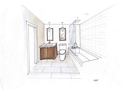 Bathroom Drawings At Explore Collection Of