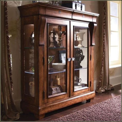 Small Curio Cabinets With Glass Doors Small Wall Mounted Curio