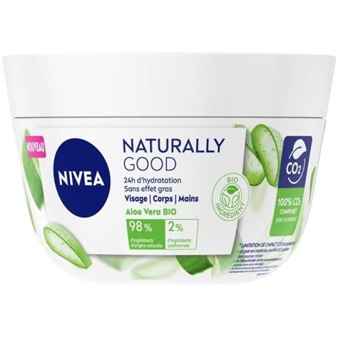 NIVEA Naturally Good Crème Multi Usage 200ml Cdiscount Au quotidien