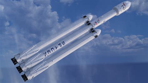 Space X Falcon Heavy Rocket 3d Model By Artemcg