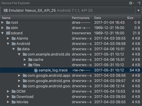 Generate Trace Logs By Instrumenting Your App Android Studio