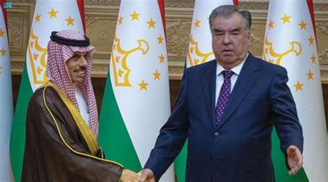 Saudi Fm Holds Talks With Tajikistans President In Dushanbe