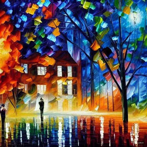 A Painting By Leonid Afremov And Johannes Itten Stable Diffusion