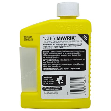 Yates Mavrik Chewing And Sucking Insect Pest Killer 200ml 52557