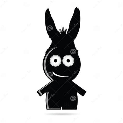 Funny People With Donkey Ears Vector Stock Vector Illustration Of