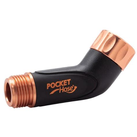 Pocket Hose Copper Bullet Elbow Connector Bulbhead