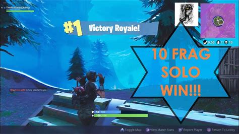 10 Frag Solo Match Fortnite Battle Royale Gameplay Swag Champ