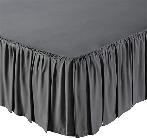 Kp Linen Ruffled Bed Skirt With Split Corners Queen Size