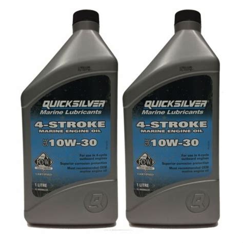 X Litre Quicksilver W Outboard Marine Stroke Engine Oil For