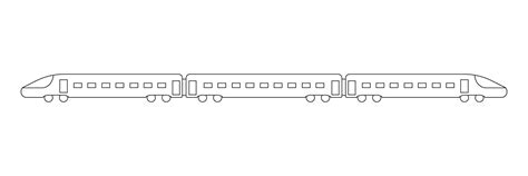 Premium Vector High Speed Railway Train Passenger Travel Coloring