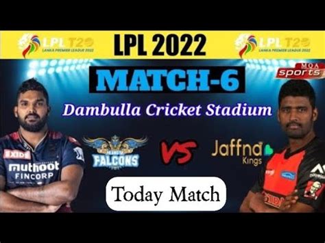 Lpl Kandy Falcons Vs Jaffna Kings Lpl Match Lanka Premier