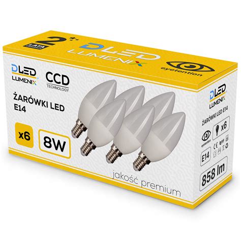 X Ar Wka Led E Wieczka W Smd Lm Wydajna Premium Ccd