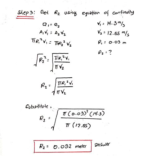 Solved Water Density 1000 Kg M3 Flows At 14 3 M S Through A Pipe