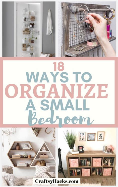 40 Ways To Organize A Small Bedroom Small Bedroom Organization Small