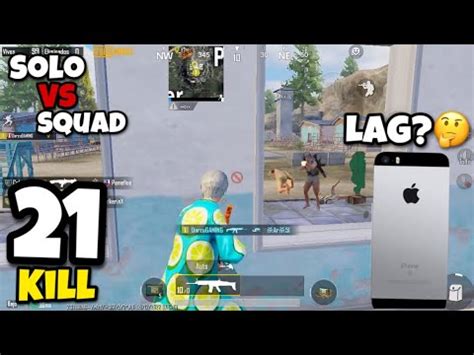 IPhone SE 2016 21 KILLS PUBG Mobile Solo Vs Squad Gameplay