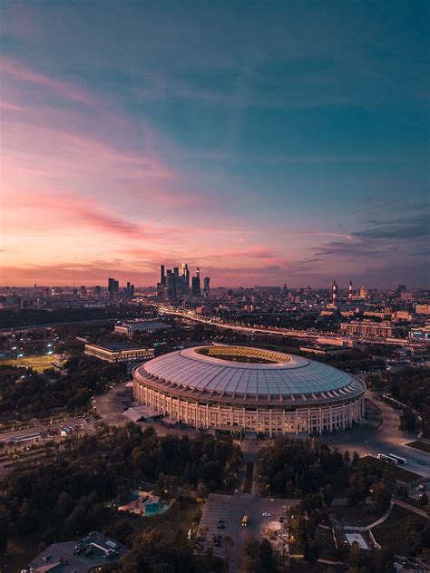 Ciudades Puesta De Sol Arquitectura Mosc Ciudad Vista Desde