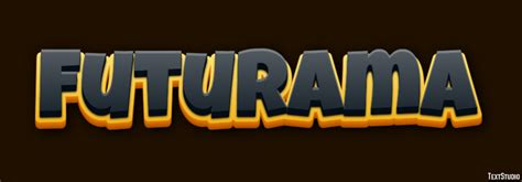 Futurama Text Effect And Logo Design Cartoon