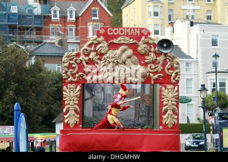 Victorian Punch And Judy Show At Llandudno Clwyd North Wales Professor