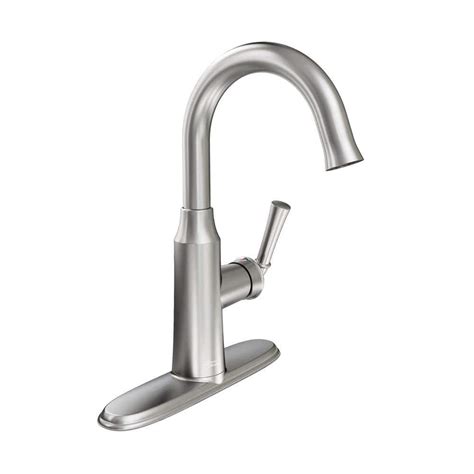 American Standard Portsmouth 1-Handle Pull-Down Bar Faucet in Stainless ...