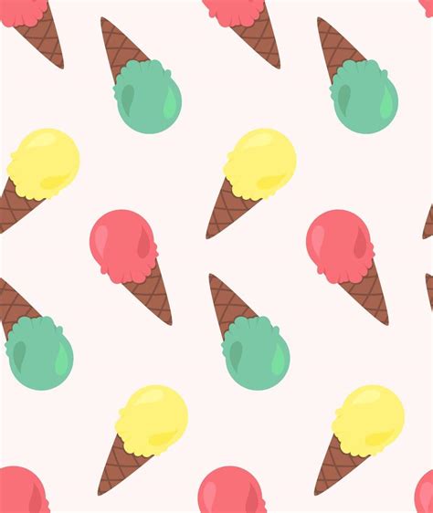 Vector Seamless Pattern From Ice Creams 1998226 Vector Art At Vecteezy